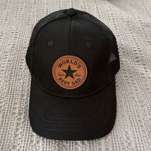 Black World's Best Dad Trucker Hat